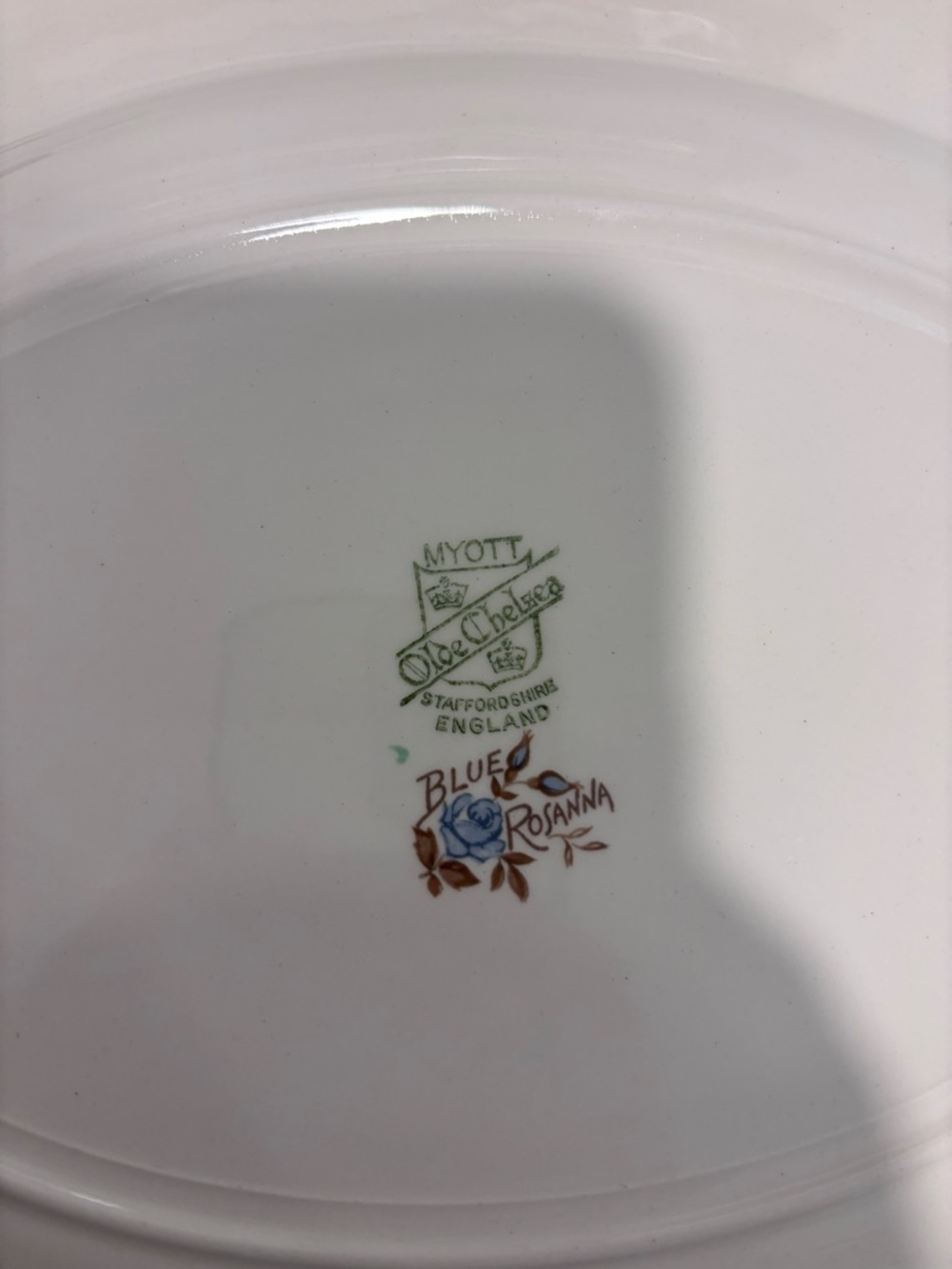 Blue Rosanna Porcelain Dinner Plate - White with Blue Floral